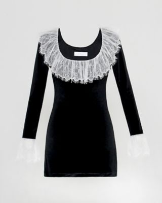 ＜the Virgins (Women)＞ｖｅｌｖｅｔ　ｌａｃｅ　ｄｒｅｓｓ